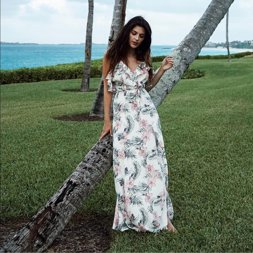 Privacy Please Tropical Floral Dress